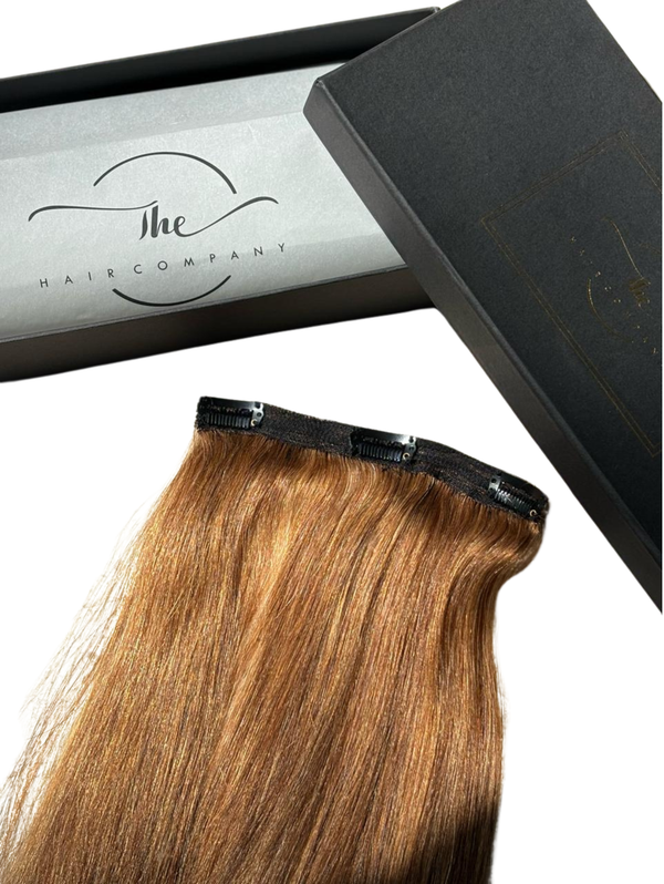 THE HAIR COMPANY WOMEN'S HUMAN HAIR EXTENSION THREE CLIP VOUMISER-BLACK & BROWN