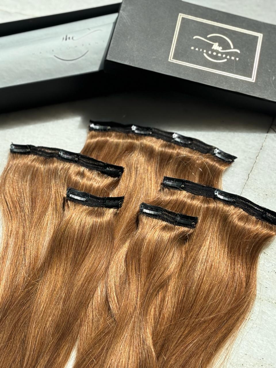 THE HAIR COMPANY WOMEN'S HUMAN  HAIR EXTENSION FIVE PIECE VOLUMISER FOR LENGTH