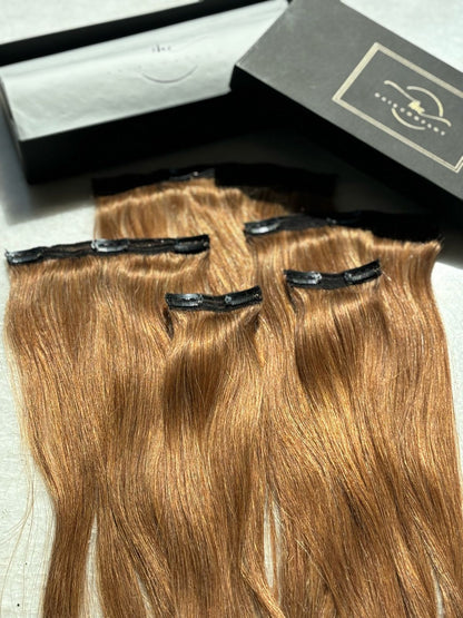 THE HAIR COMPANY WOMEN'S HUMAN  HAIR EXTENSION FIVE PIECE VOLUMISER FOR LENGTH